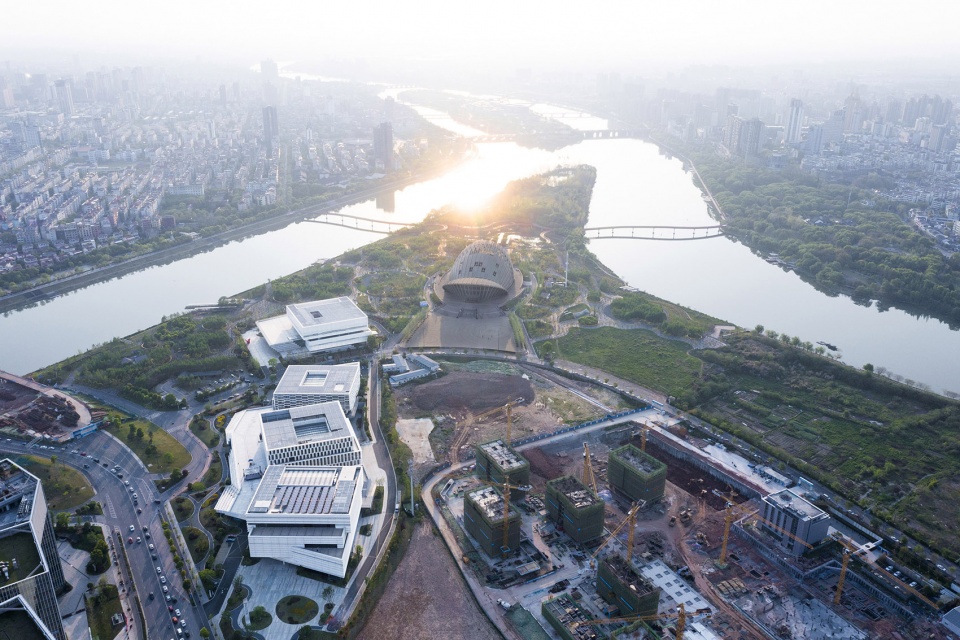 jinhua light cultural plaza china by ddb architects shanghai zhejiang province institute of architectural design and research