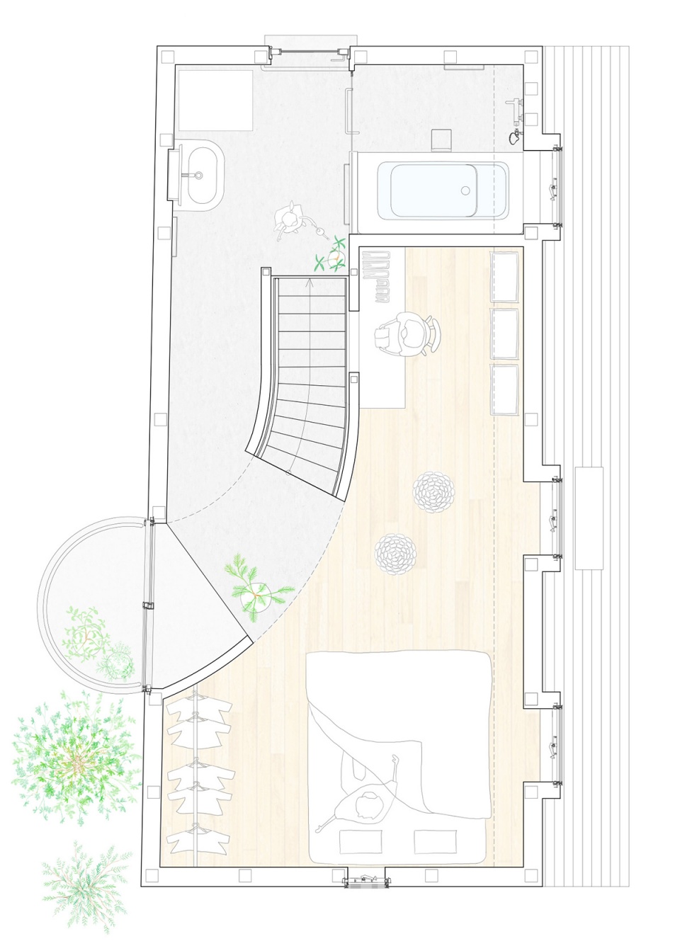 scenery scooping house by not architects studio