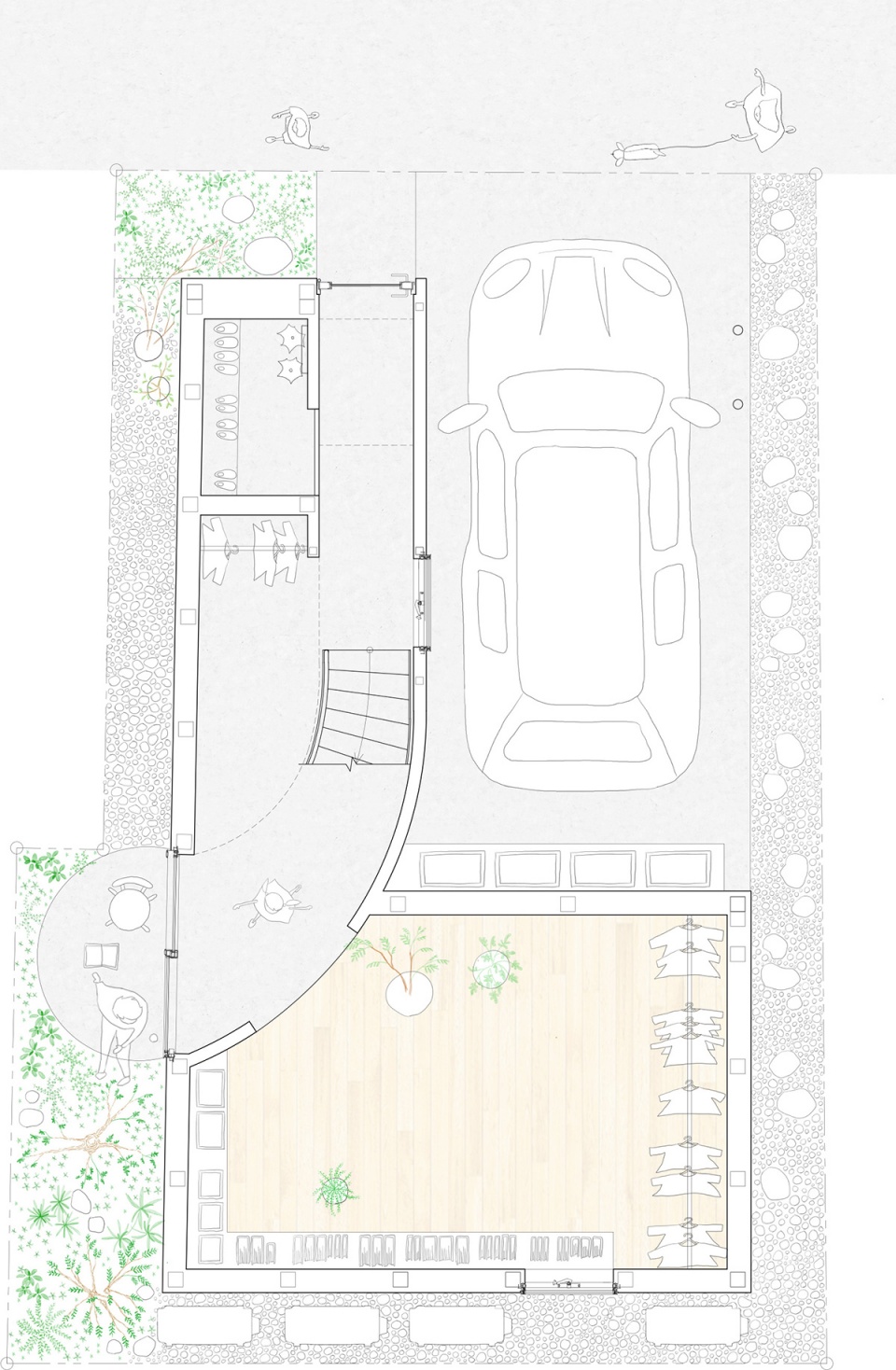 scenery scooping house by not architects studio