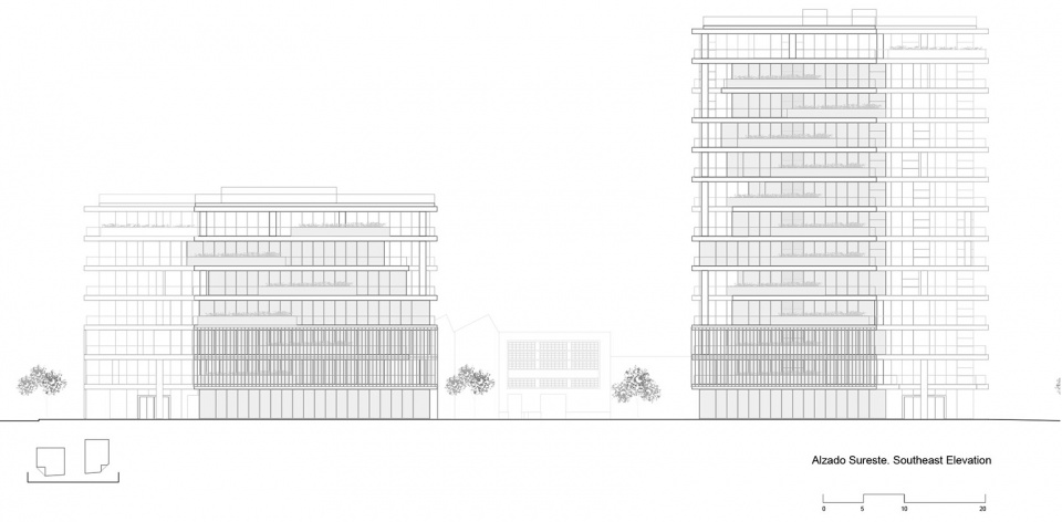 Sea Towers Office Building by GCA Architects