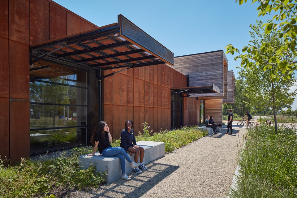 the ford calumet environmental center by valerio dewalt train