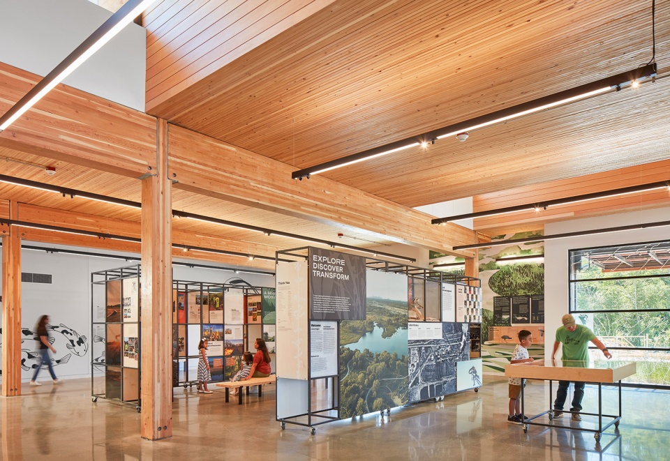 the ford calumet environmental center by valerio dewalt train