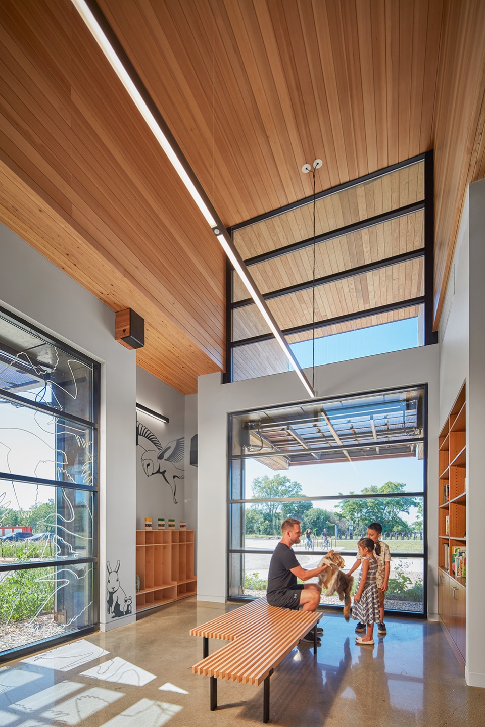 the ford calumet environmental center by valerio dewalt train