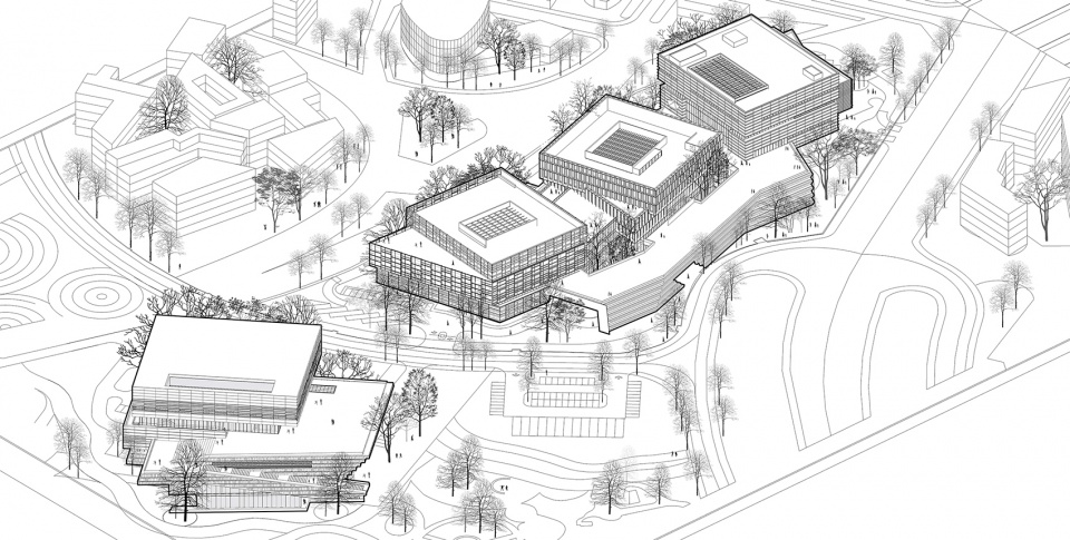 jinhua light cultural plaza china by ddb architects shanghai zhejiang province institute of architectural design and research