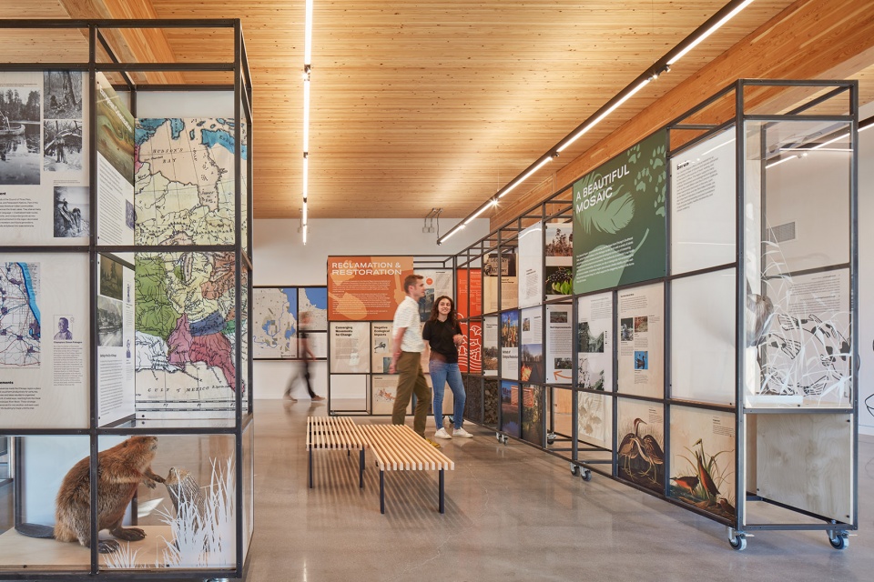 the ford calumet environmental center by valerio dewalt train