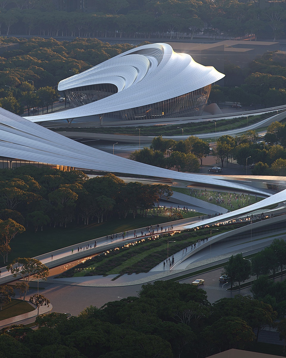 Jinghe New City Culture Art Centre ZHA