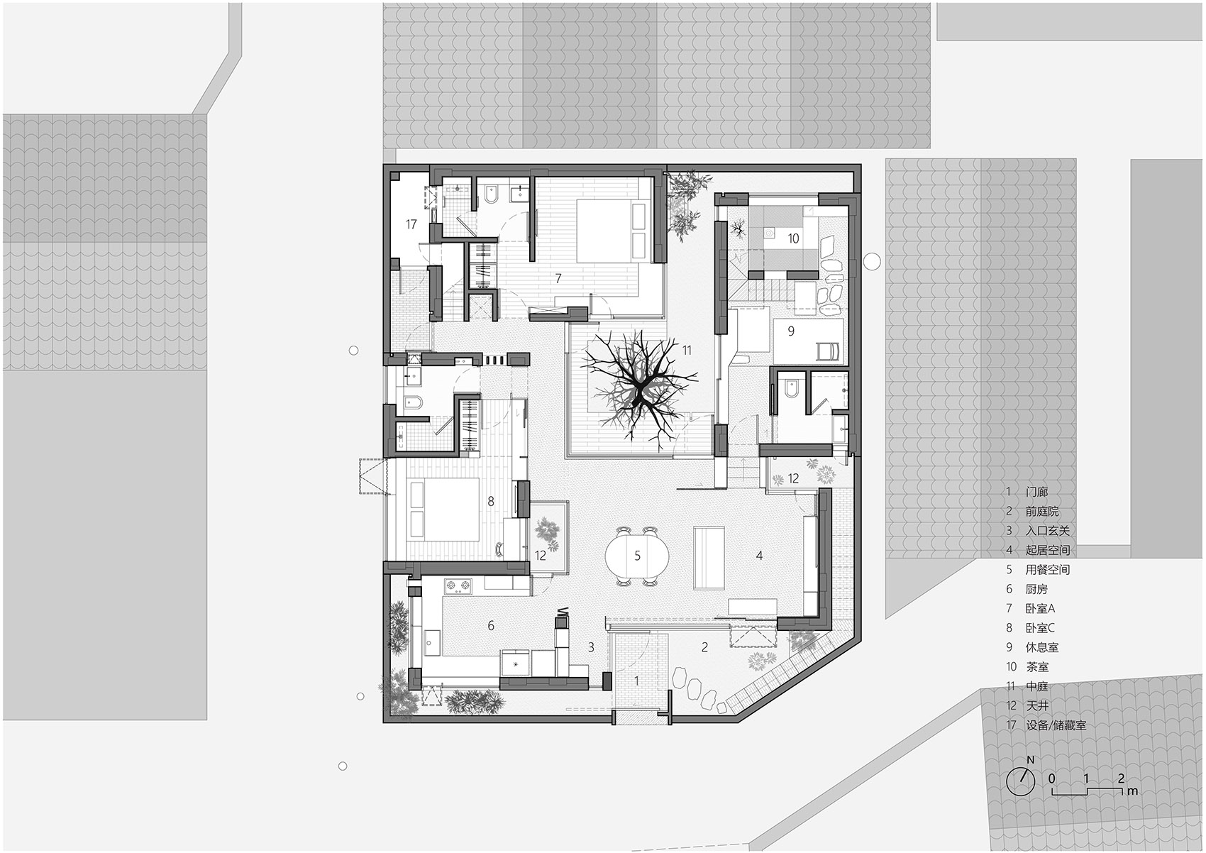 Residence of Three Generations China by MINOR lab