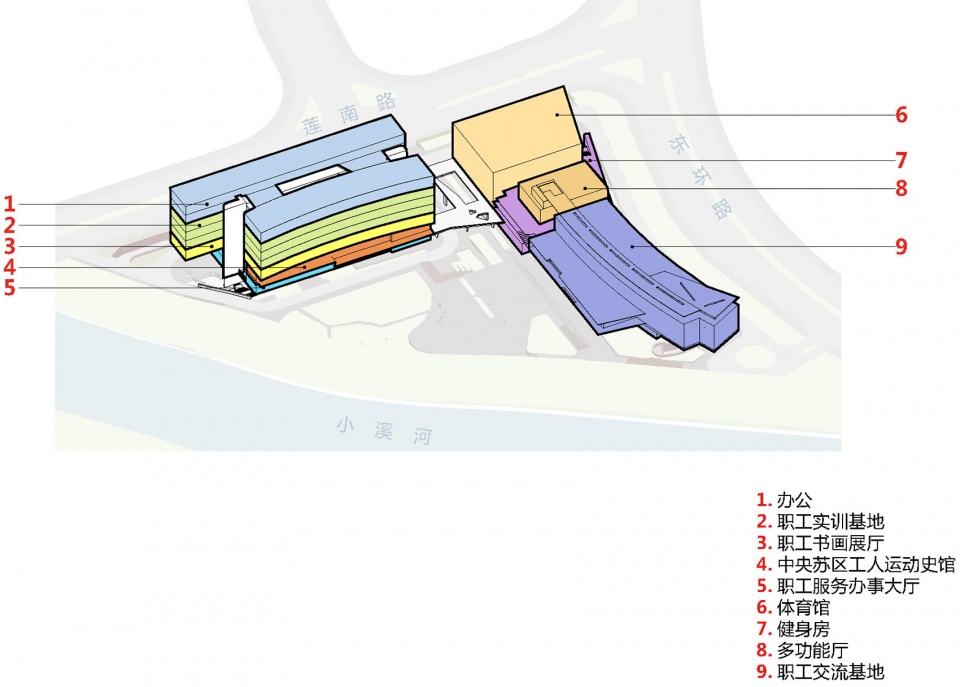 longyan workers cultural palace china by hhdesign