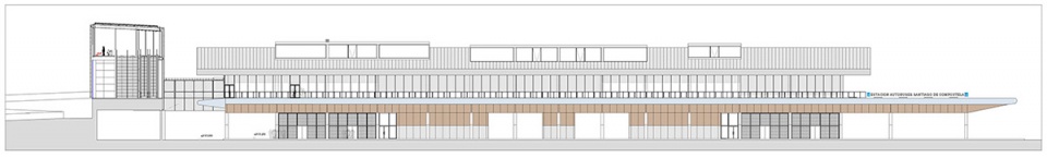 bus station integrated in the santiago de compostela intermodal station by idom