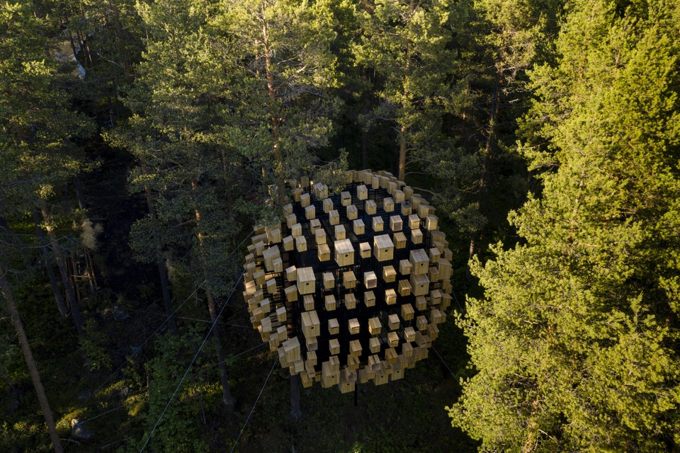 biosphere at treehotel sweden by big