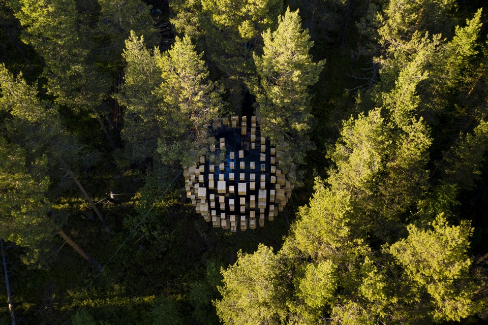 biosphere at treehotel sweden by big