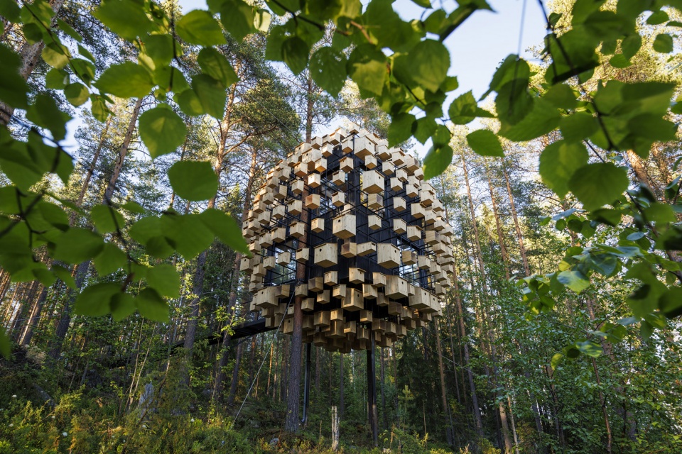 biosphere at treehotel sweden by big