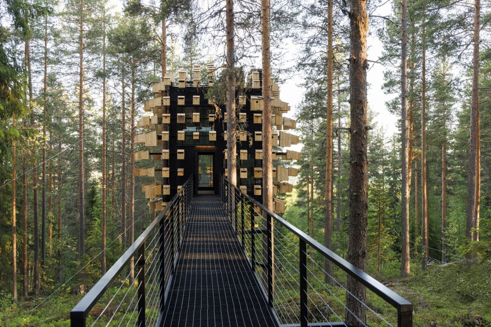 biosphere at treehotel sweden by big