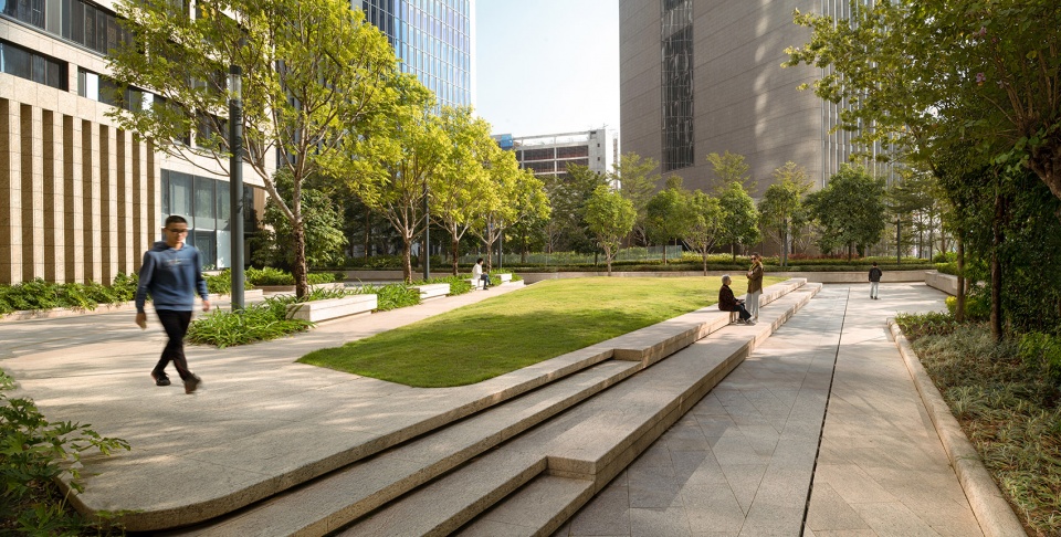 hony tower landscape design by aspect studios
