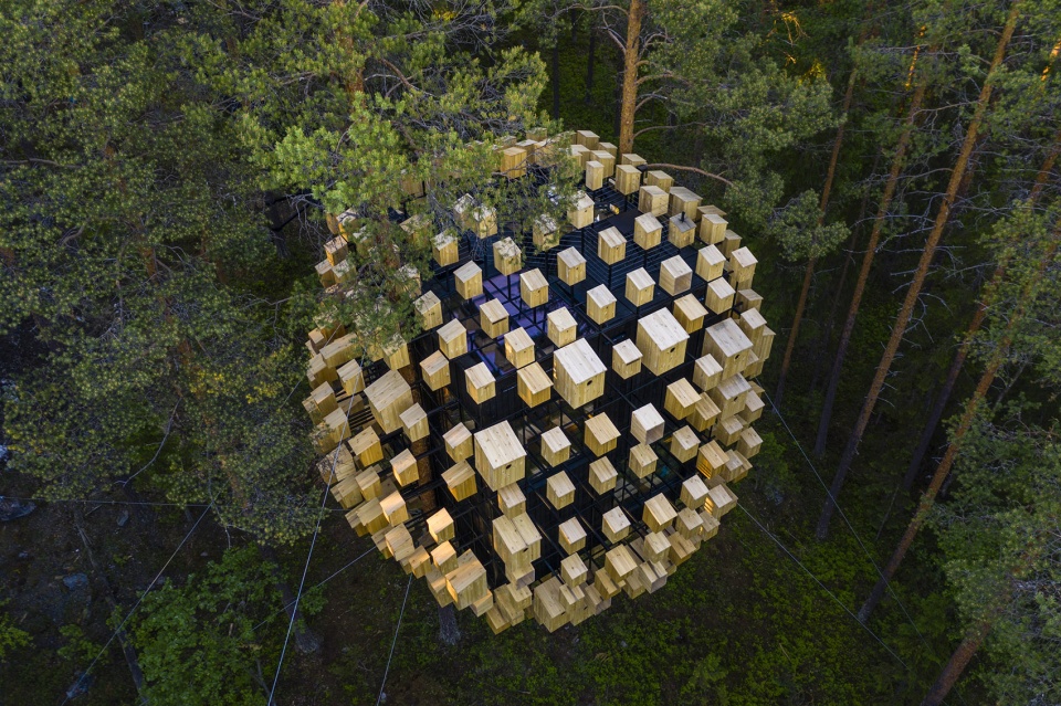 biosphere at treehotel sweden by big