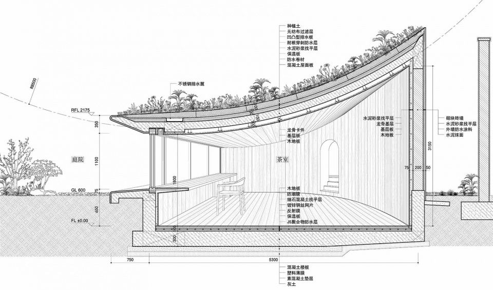 underwood teahouse china by studio ku kan nai