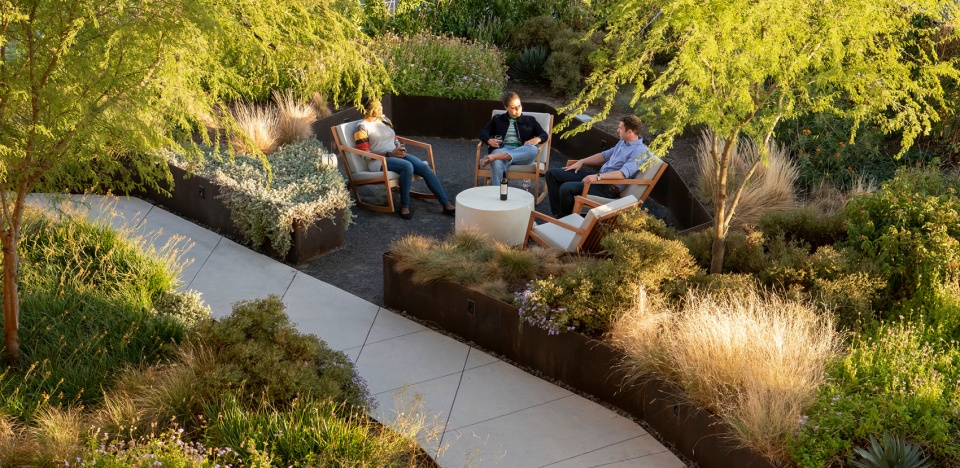2021 asla residential design award of excellence the sky garden at 70 rainey design workshop inc