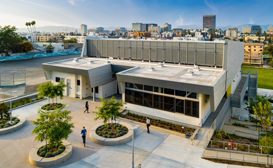 Berendo Middle School New Gymnasium Campus Modernization Los Angeles by CO Architects