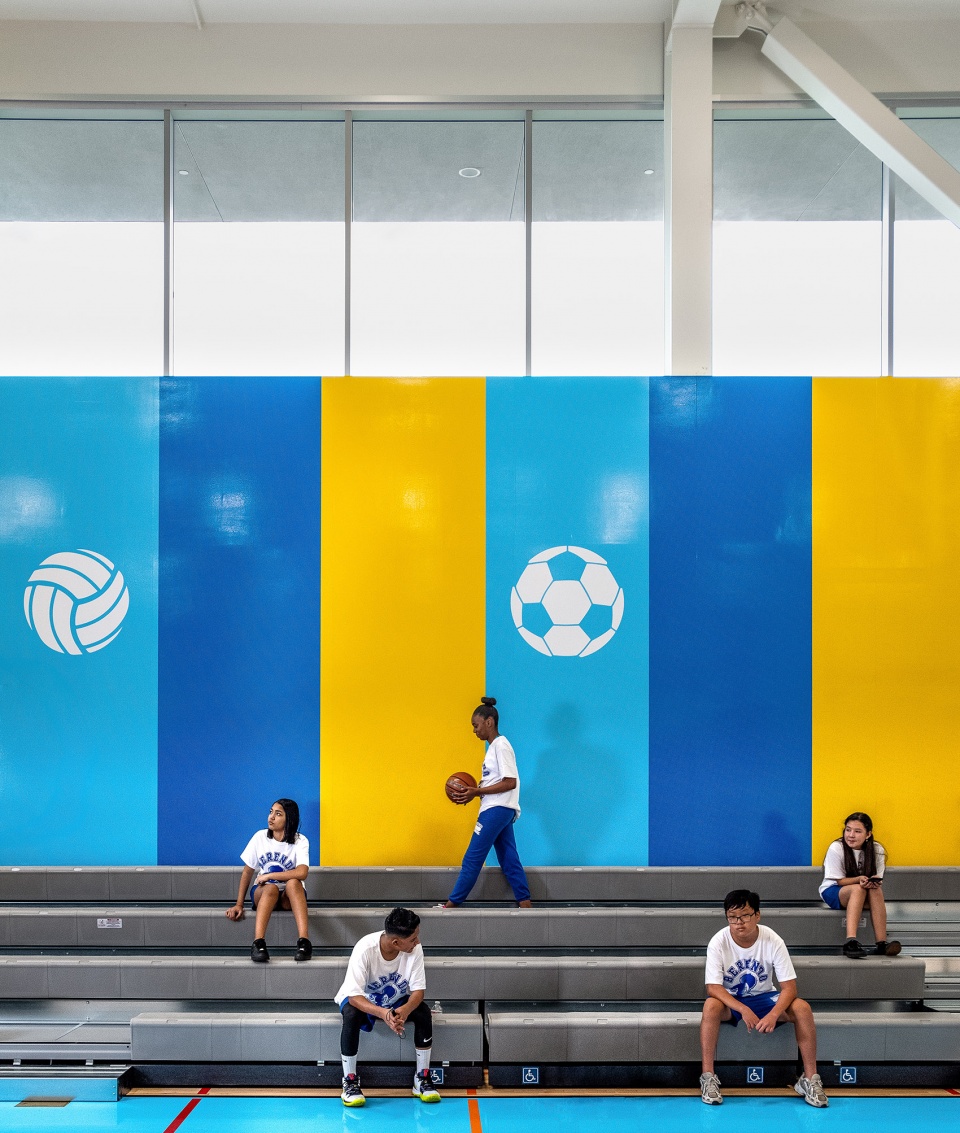 Berendo Middle School New Gymnasium Campus Modernization Los Angeles by CO Architects