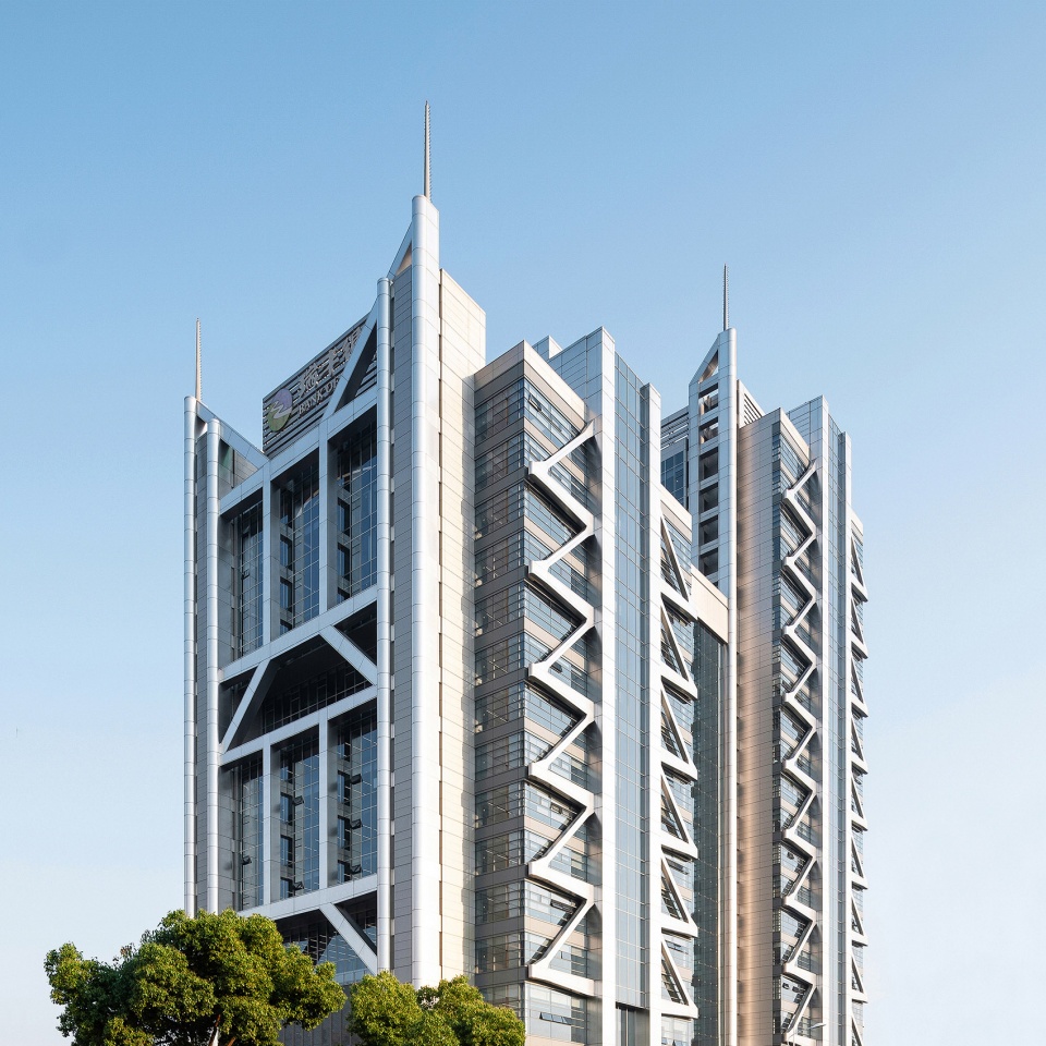 The Exo Towers Ruifeng Digital Finance Center China by UUA