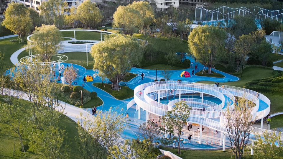 Zibo High tech District Cultural Sports Park China by GVL Design Group