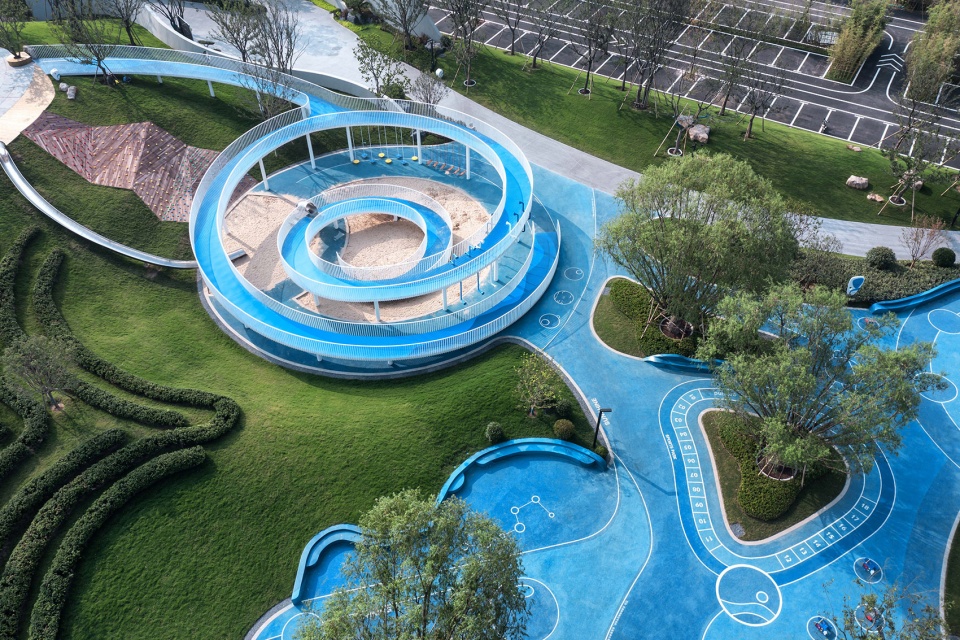 Zibo High tech District Cultural Sports Park China by GVL Design Group
