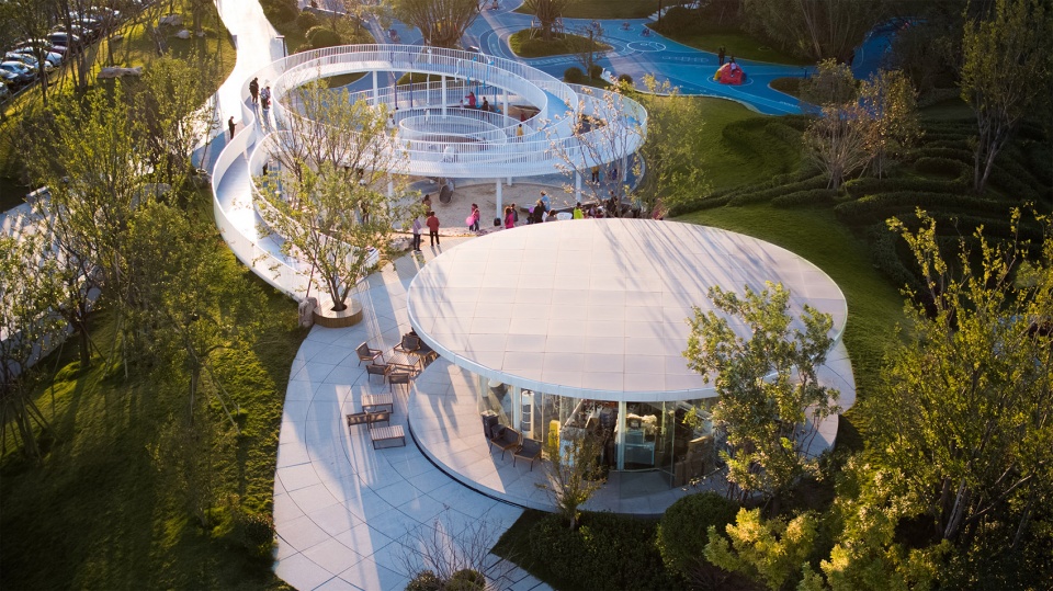 Zibo High tech District Cultural Sports Park China by GVL Design Group