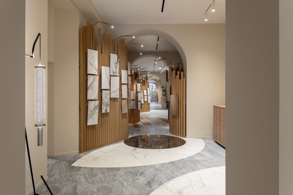 ceramiche ragno showroom milan by benedetta tagliabue embt architects