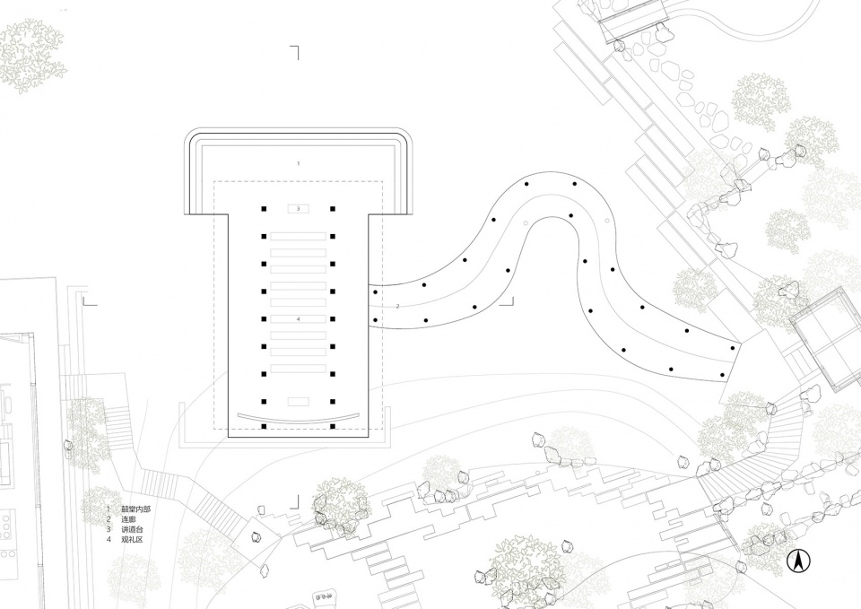 the levitated curtain xi hall by say architects