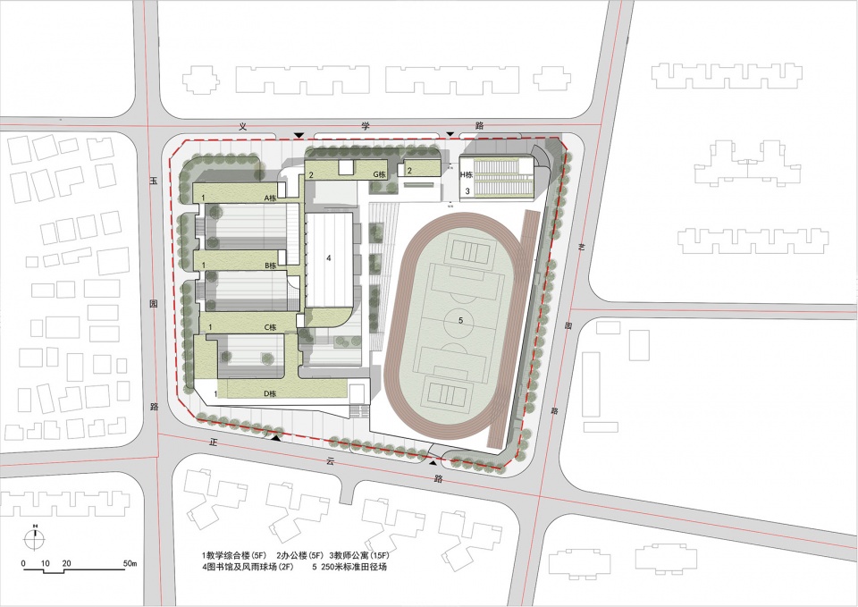 Reconstruction and extension project of Qilin Middle School Shenzhen by Yuanism Architects SUIADR