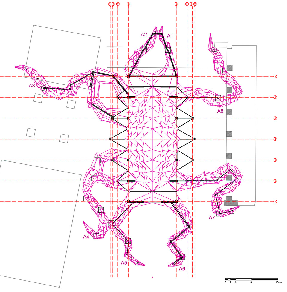 Le Kraken Installation by UV LAB