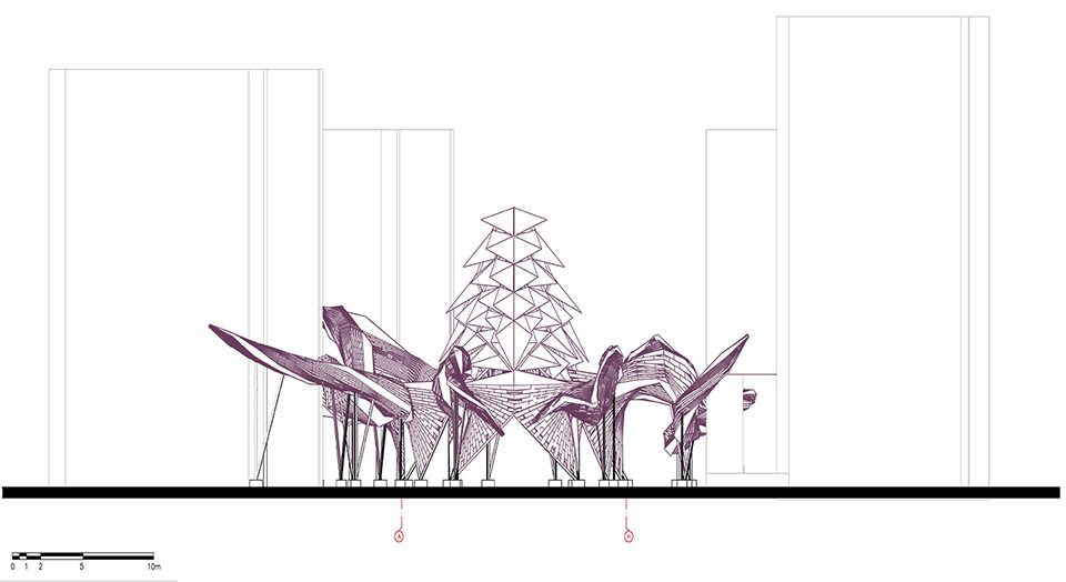 Le Kraken Installation by UV LAB