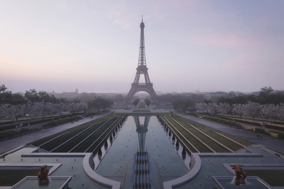 Site Tour Eiffel by Gustafson Porter Bowman
