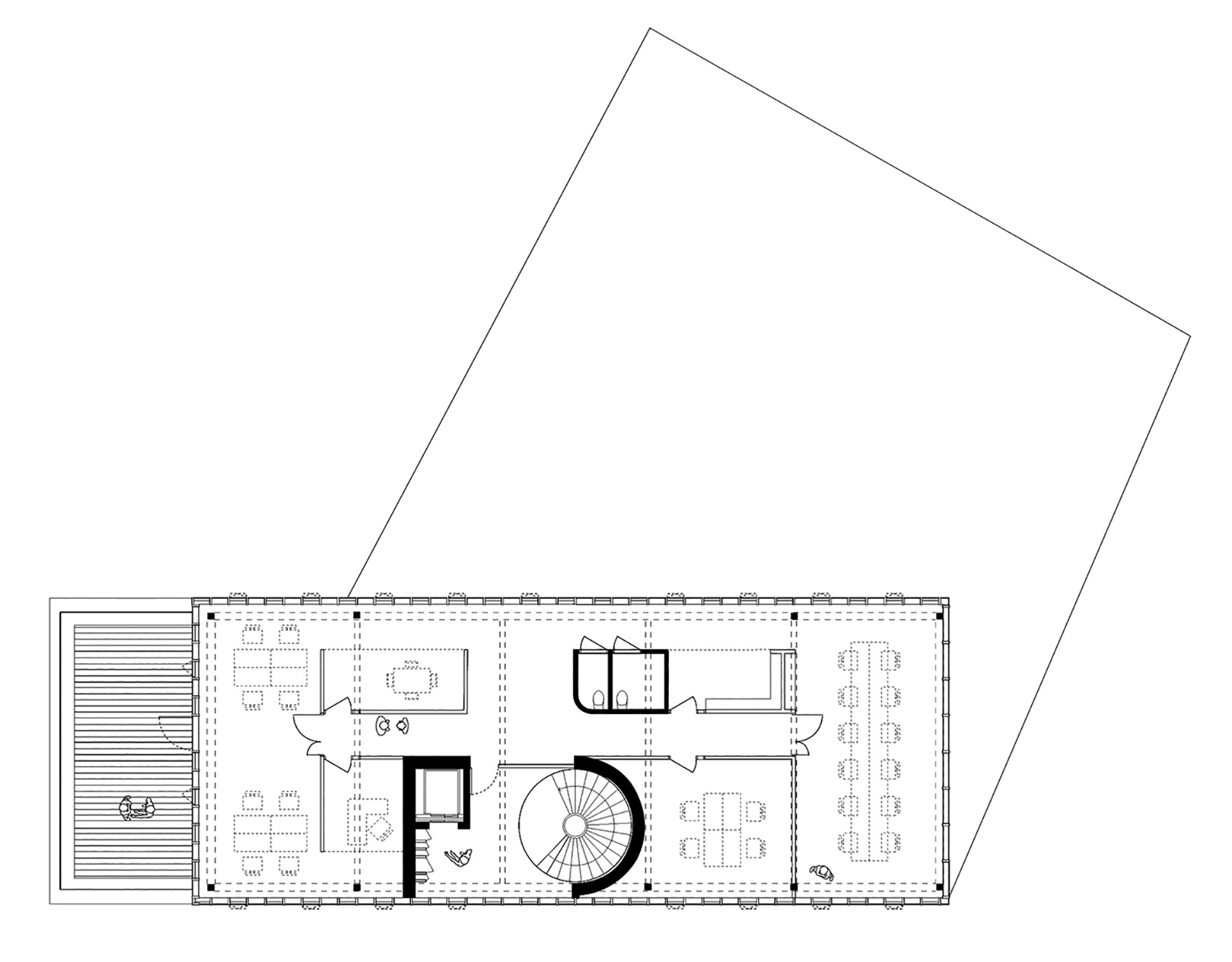 Le DomiNO Head office, coworking & shops, France by Atelier Ronan