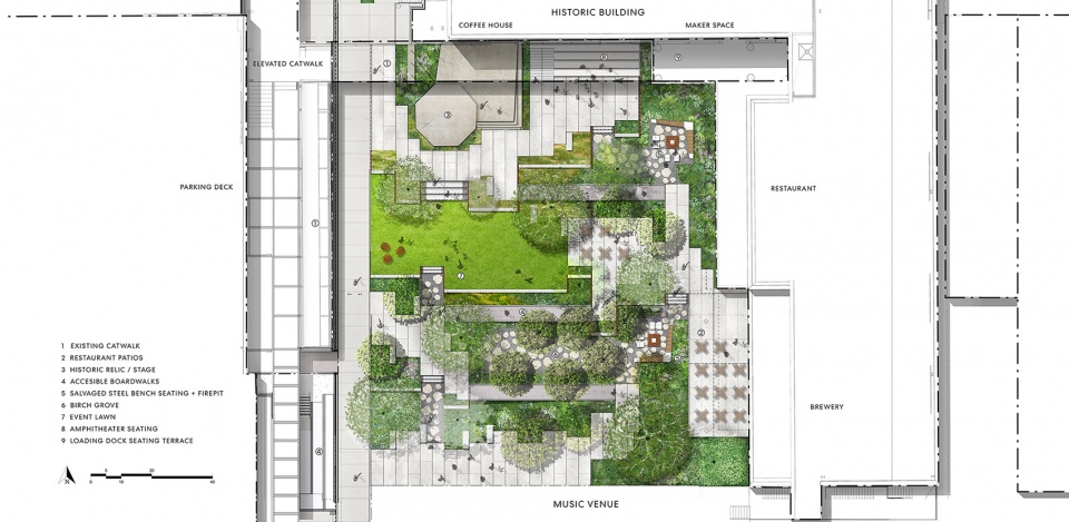 2021 asla general design award of honor atlanta dairies perkinswill