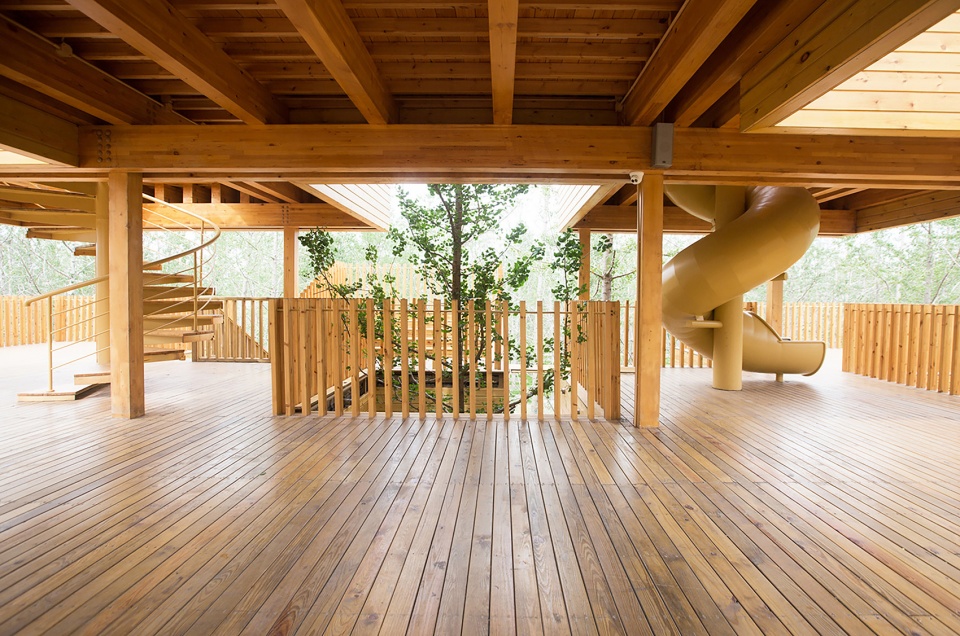 Ginkgo Forest Tea House China by MADAM Hexia Architects