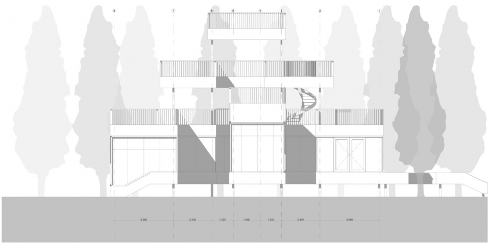 Ginkgo Forest Tea House China by MADAM Hexia Architects