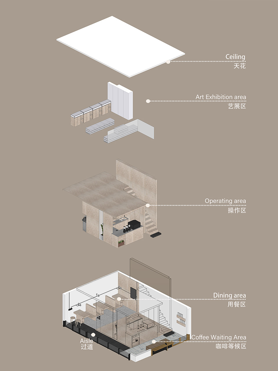 Two Guys Coffee Shop Shejin Space Design Office