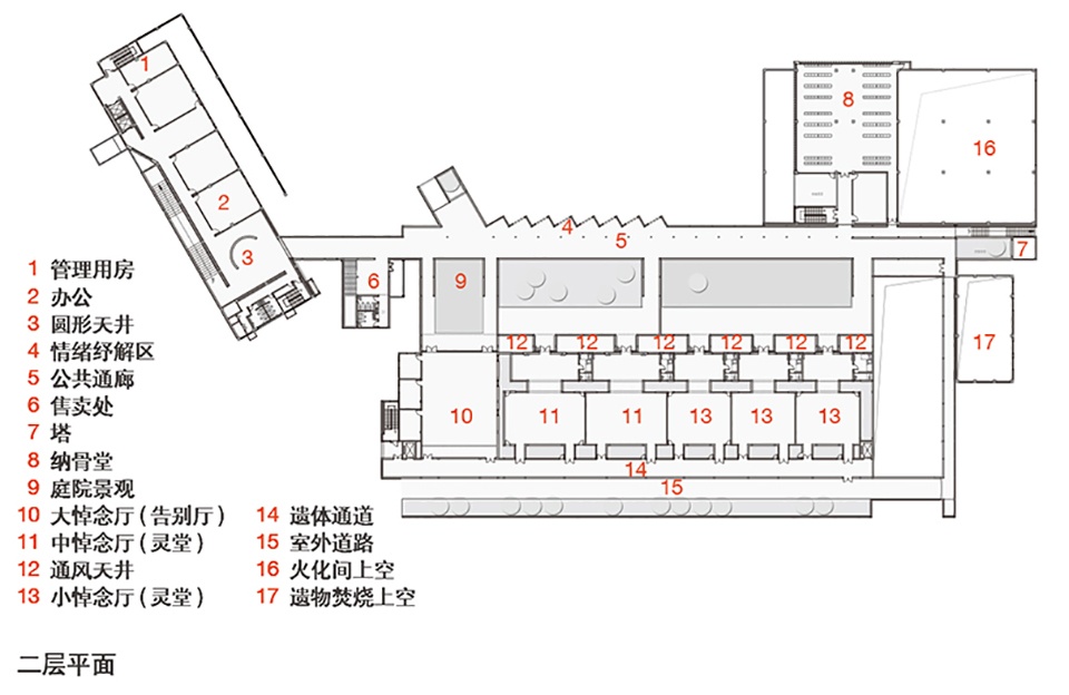 Huoshan County Mortuary China by Hefei University of Technology Design Institute Group Co Ltd