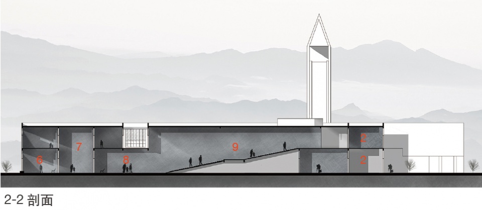 Huoshan County Mortuary China by Hefei University of Technology Design Institute Group Co Ltd