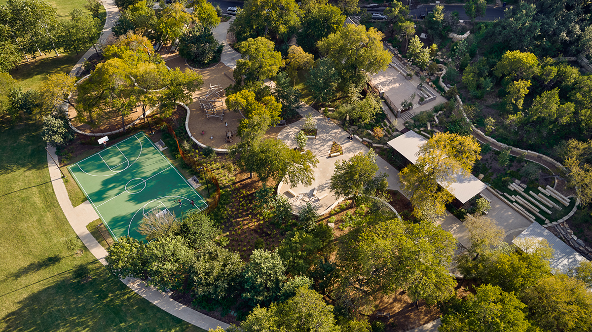 Kingsbury Commons at Pease Park by Ten Eyck Landscape Architects