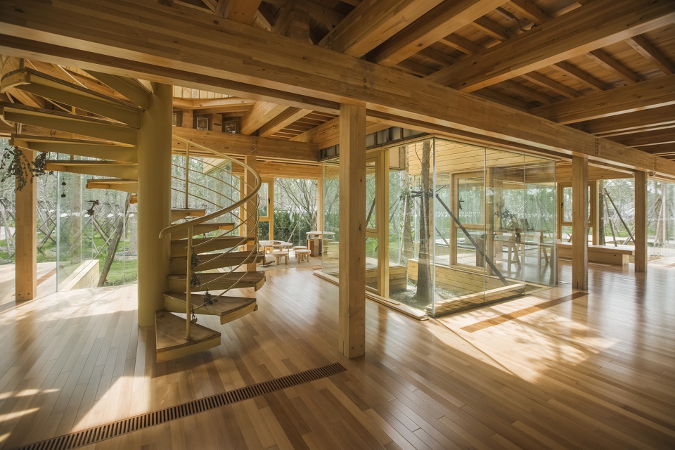 Ginkgo Forest Tea House China by MADAM Hexia Architects