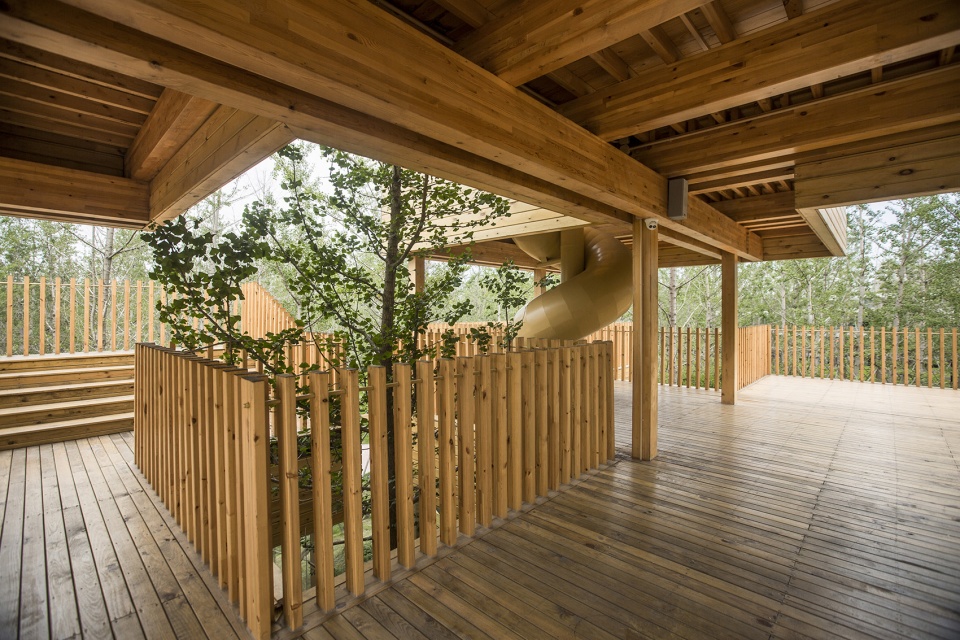 Ginkgo Forest Tea House China by MADAM Hexia Architects