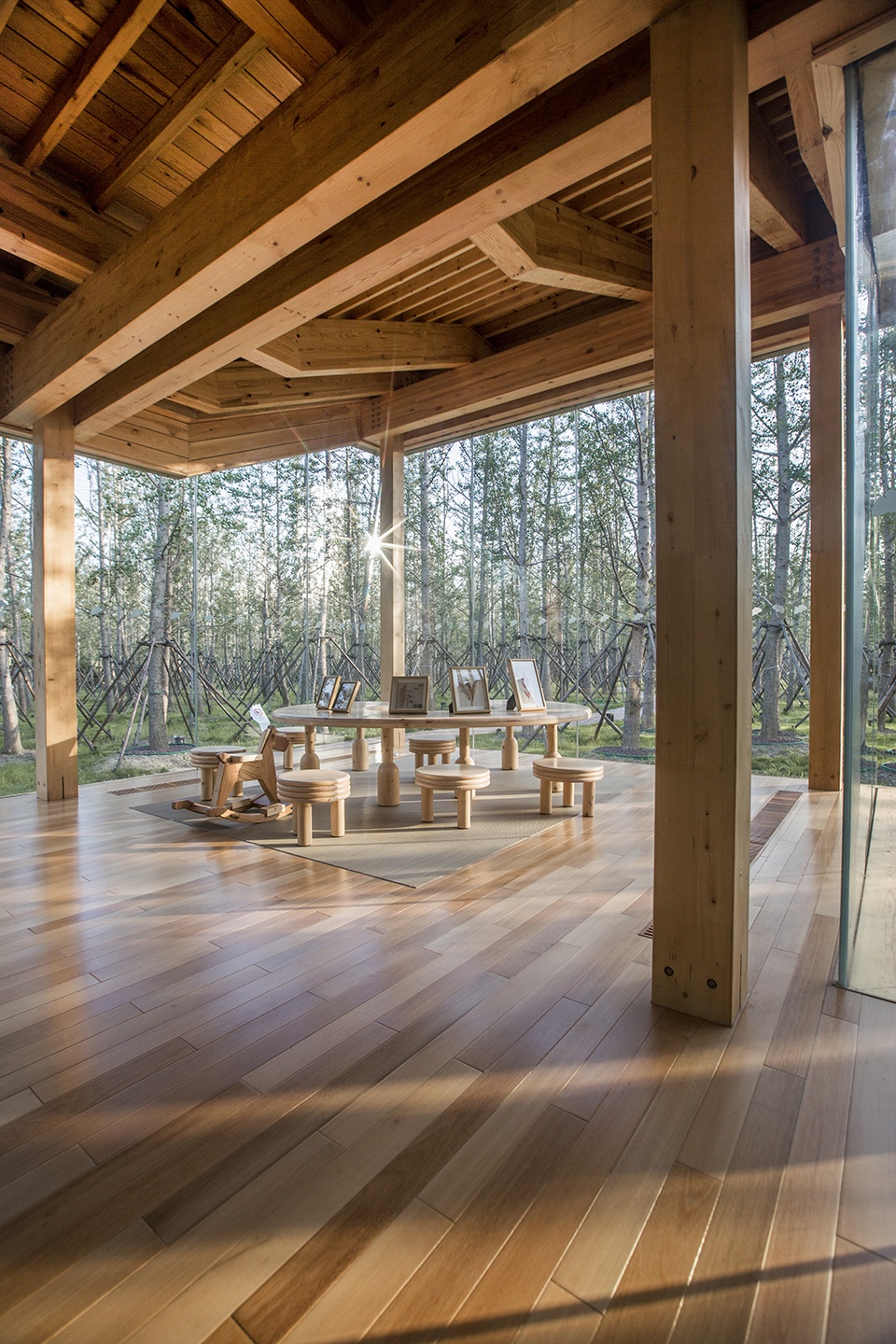 Ginkgo Forest Tea House China by MADAM Hexia Architects