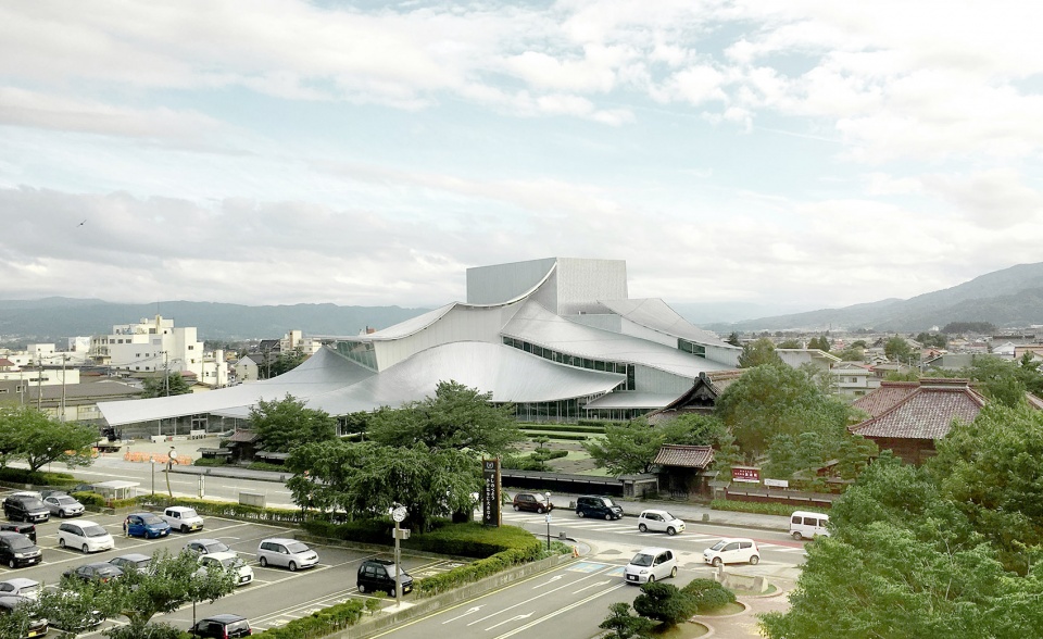 tsuruoka cultural hall by sanaa