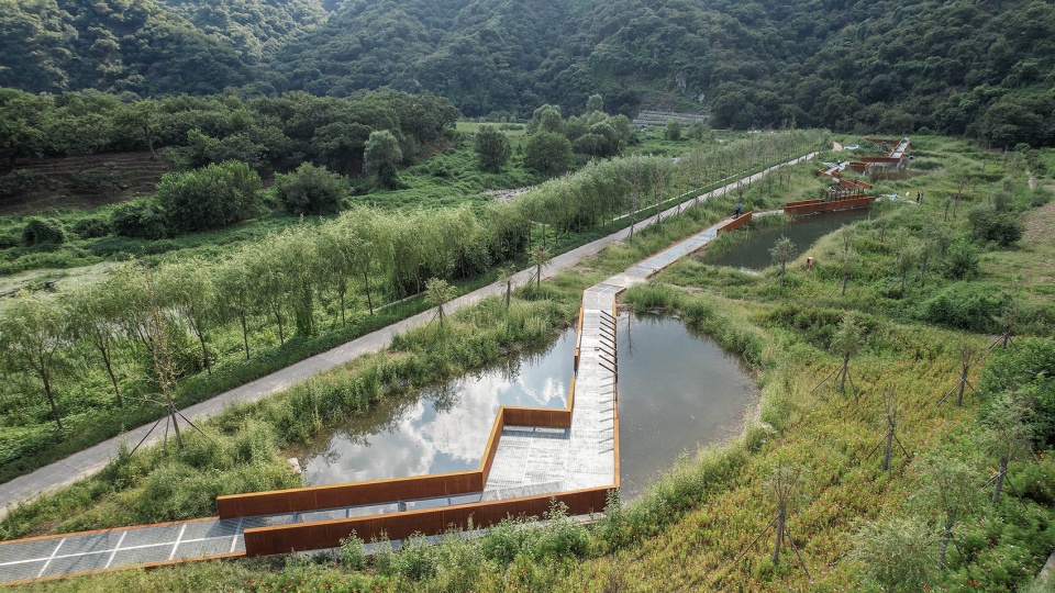 upgrading design of chestnut blossom valley scenic road in bohai town of huairou