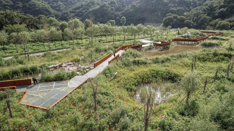 upgrading design of chestnut blossom valley scenic road in bohai town of huairou