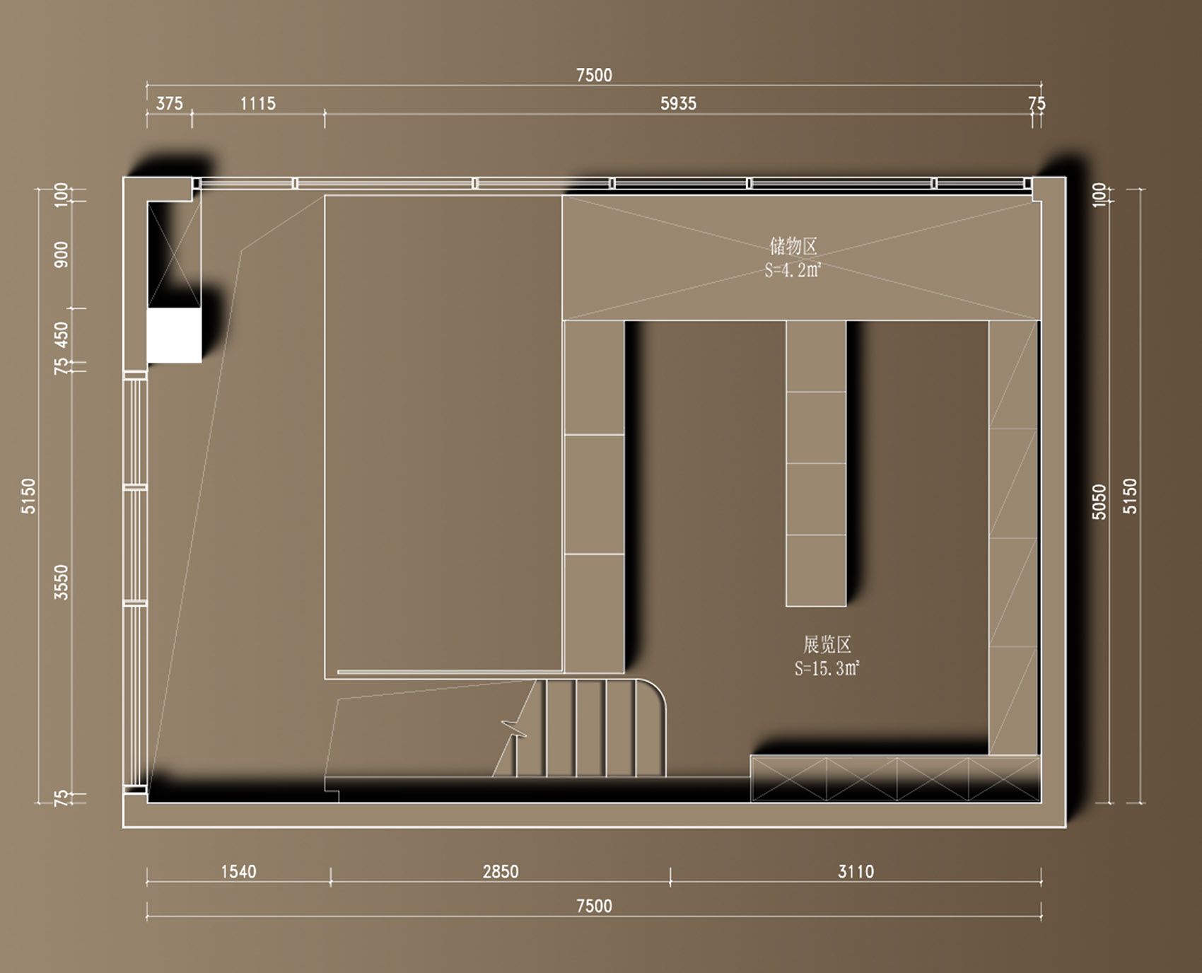 Two Guys Coffee Shop Shejin Space Design Office