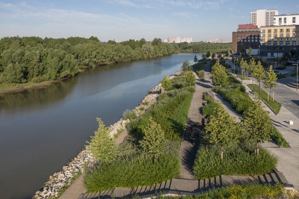 riverfront park in novosibirsk by аfа landmark architects sp architektura krajobrazu