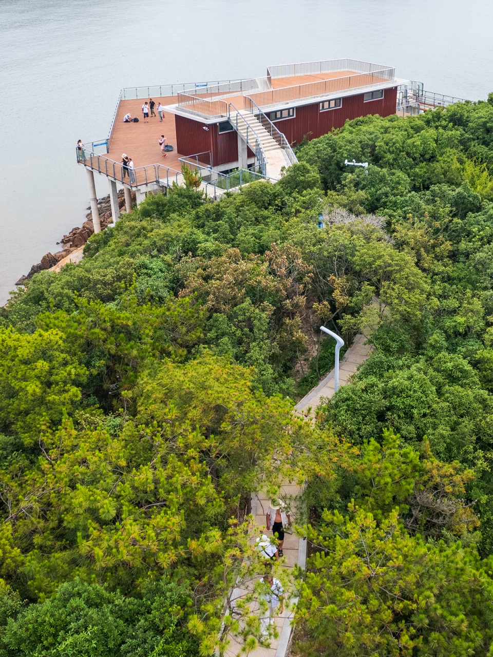 宁波松兰山旅游度假区玻璃栈道 / 上海赤地设计事务所 - 谷德设计网